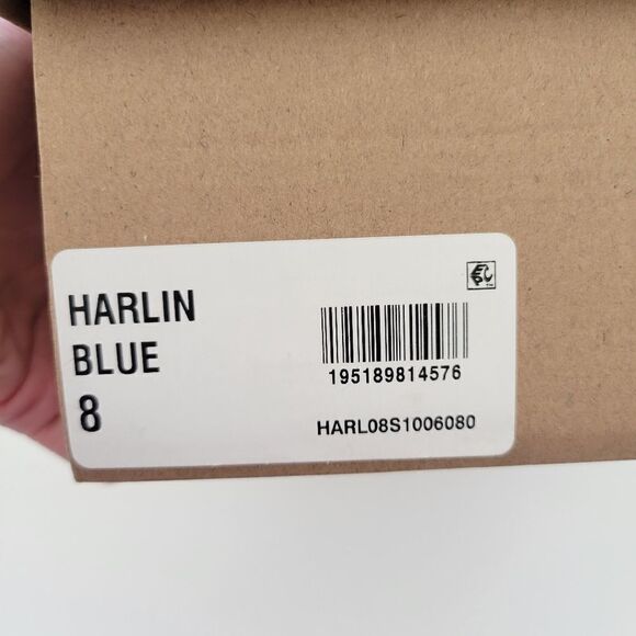 Steve Madden Harlin Blue Jelly Open Toe Slide Sandal - Picture 14 of 14